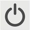 Power Symbol On Button Computer Wall Cookie DIY Craft Reusable Stencil